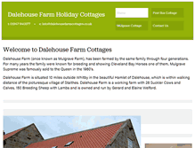 Tablet Screenshot of dalehousefarmcottages.co.uk